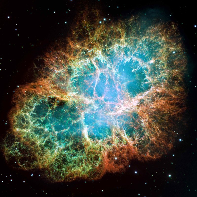 The Crab Nebula and it's beautiful similarity to network structures